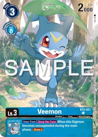 Image of Veemon [BT2-021] (Digimon Illustration Competition Pack 2023) [Release Special Booster Promos]