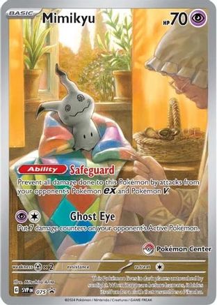 Image of Mimikyu (SVP075)(Pokemon Center Exclusive) [Scarlet & Violet: Black Star Promos]
