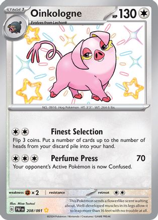 Image of Oinkologne (208/091) [Scarlet & Violet: Paldean Fates]