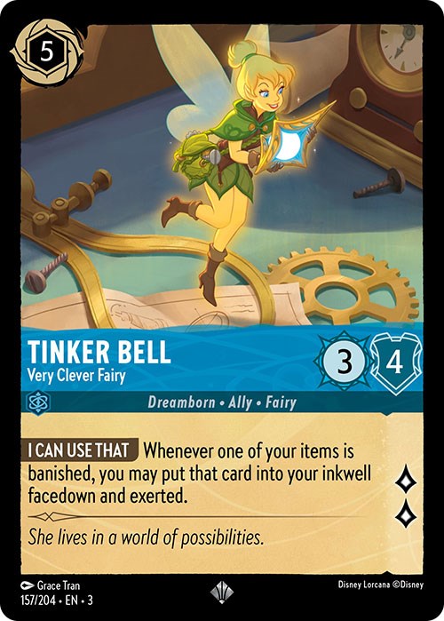 Image of Tinker Bell - Very Clever Fairy (157/204) [Into the Inklands]