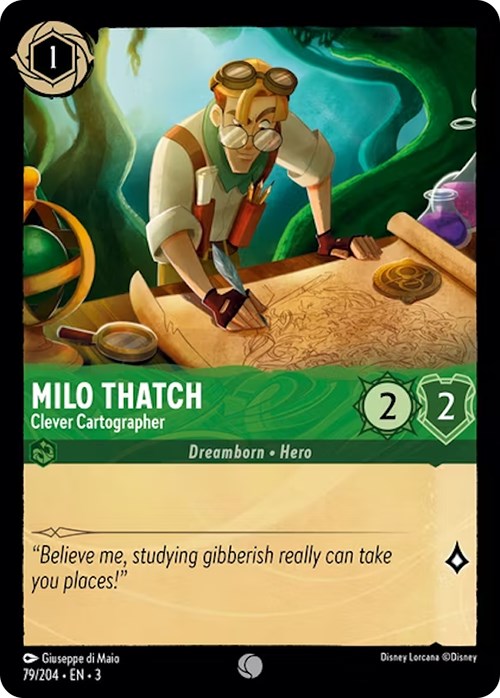 Image of Milo Thatch - Clever Cartographer (79/204) [Into the Inklands]