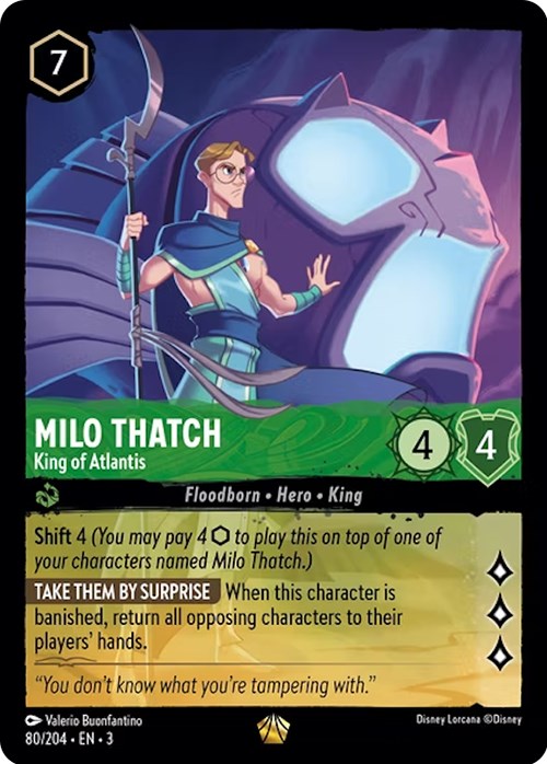 Image of Milo Thatch - King of Atlantis (80/204) [Into the Inklands]
