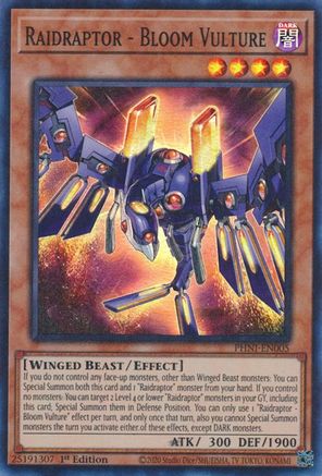 Image of Raidraptor - Bloom Vulture [PHNI-EN005] Super Rare