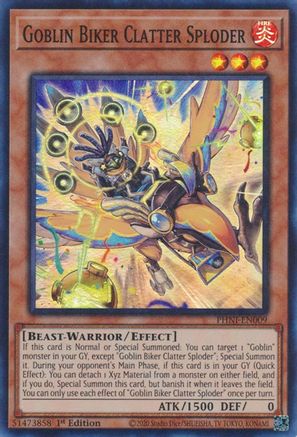 Image of Goblin Biker Clatter Sploder [PHNI-EN009] Super Rare