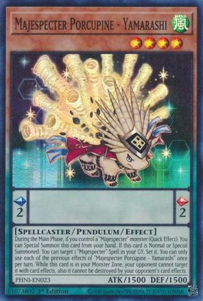 Image of Majespecter Porcupine - Yamarashi [PHNI-EN023] Super Rare