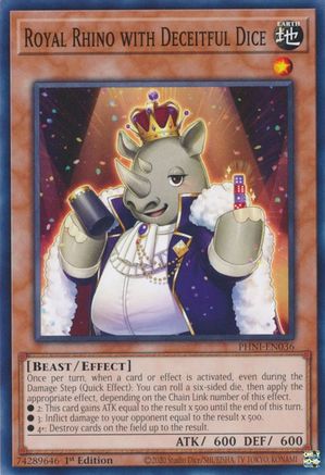 Image of Royal Rhino with Deceitful Dice [PHNI-EN036] Common