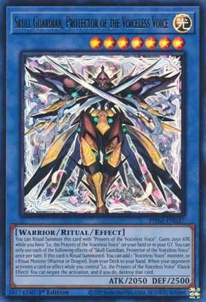 Image of Skull Guardian, Protector of the Voiceless Voice [PHNI-EN037] Ultra Rare
