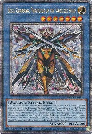 Image of Skull Guardian, Protector of the Voiceless Voice [PHNI-EN037] Quarter Century Secret Rare