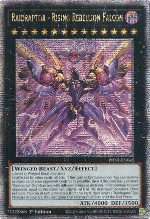 Image of Raidraptor - Rising Rebellion Falcon [PHNI-EN045] Quarter Century Secret Rare