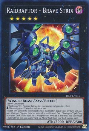 Image of Raidraptor - Brave Strix [PHNI-EN046] Super Rare