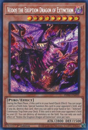 Image of Veidos the Eruption Dragon of Extinction [PHNI-EN090] Secret Rare