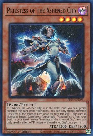 Image of Priestess of the Ashened City [PHNI-EN093] Ultra Rare