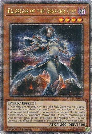 Image of Priestess of the Ashened City [PHNI-EN093] Quarter Century Secret Rare