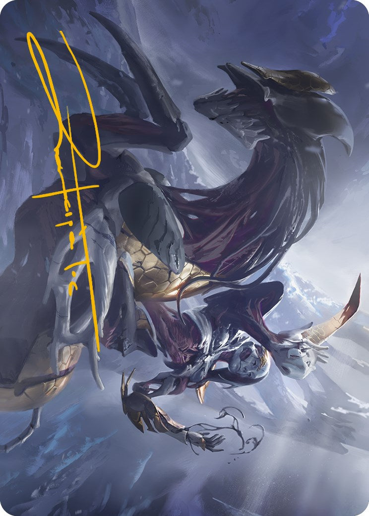 Image of Ria Ivor, Bane of Bladehold Art Card (Gold-Stamped Signature) [Phyrexia: All Will Be One Art Series]