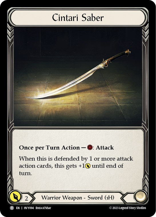 Image of Mandible Claw // Cintari Saber [HVY005 // HVY094] (Heavy Hitters)