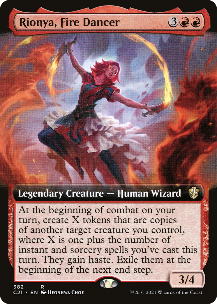 Image of Rionya, Fire Dancer (Extended Art) [Commander 2021]