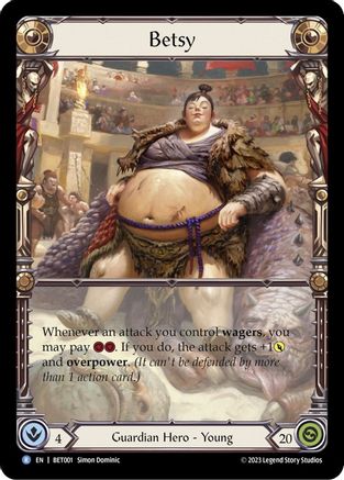 Image of Betsy [BET001] (Heavy Hitters Betsy Blitz Deck)  Rainbow Foil