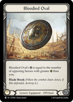 Image of Bloodied Oval (BET003) - Blitz Deck: Heavy Hitters - Betsy