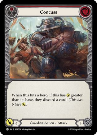 Image of Concuss (Red) [BET009] (Heavy Hitters Betsy Blitz Deck)