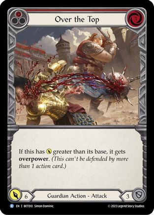 Image of Over the Top (Red) [BET010] (Heavy Hitters Betsy Blitz Deck)