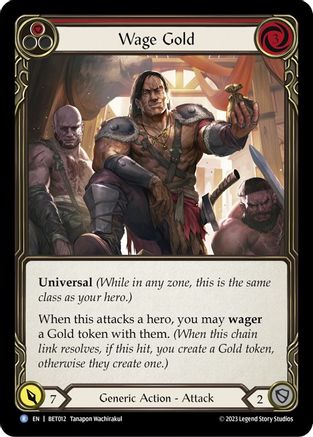 Image of Wage Gold (Red) [BET012] (Heavy Hitters Betsy Blitz Deck)