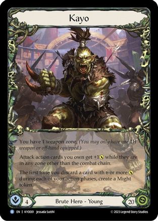 Image of Kayo, Armed and Dangerous [KYO001] (Heavy Hitters Kayo Blitz Deck)  Rainbow Foil