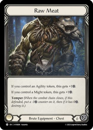 Image of Raw Meat [KYO004] (Heavy Hitters Kayo Blitz Deck)