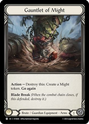 Image of Gauntlet of Might [KYO005] (Heavy Hitters Kayo Blitz Deck)