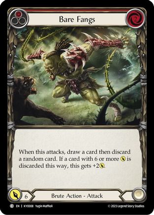 Image of Bare Fangs (Red) (KYO008) - Blitz Deck: Heavy Hitters - Kayo