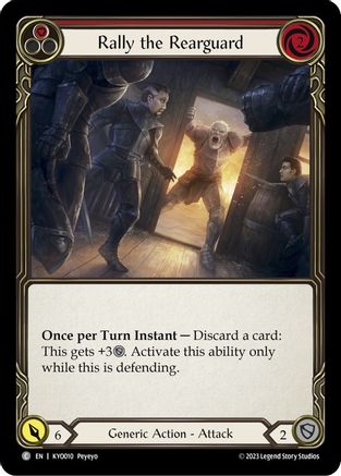 Image of Rally the Rearguard (Red) [KYO010] (Heavy Hitters Kayo Blitz Deck)