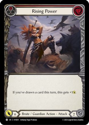 Image of Rising Power (Red) [KYO011] (Heavy Hitters Kayo Blitz Deck)