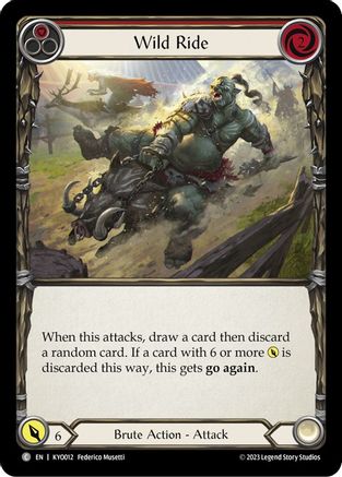 Image of Wild Ride (Red) [KYO012] (Heavy Hitters Kayo Blitz Deck)