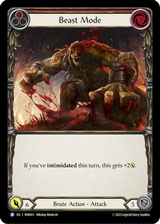 Image of Beast Mode (Red) [RNR011] (Rhinar Hero Deck)