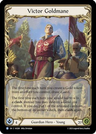 Image of Victor Goldmane [VIC001] (Heavy Hitters Victor Blitz Deck)  Rainbow Foil