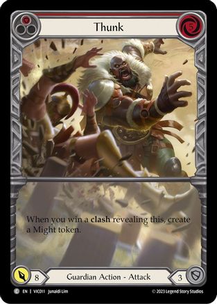 Image of Thunk (Red) [VIC011] (Heavy Hitters Victor Blitz Deck)