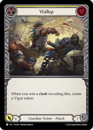 Image of Wallop (Yellow) [VIC019] (Heavy Hitters Victor Blitz Deck)