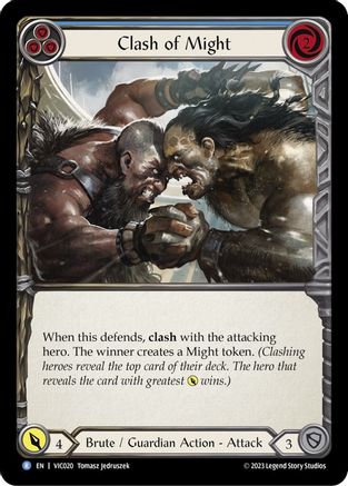 Image of Clash of Might (Blue) [VIC020] (Heavy Hitters Victor Blitz Deck)