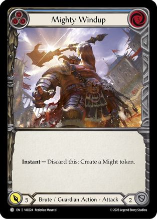 Image of Mighty Windup (Blue) [VIC024] (Heavy Hitters Victor Blitz Deck)