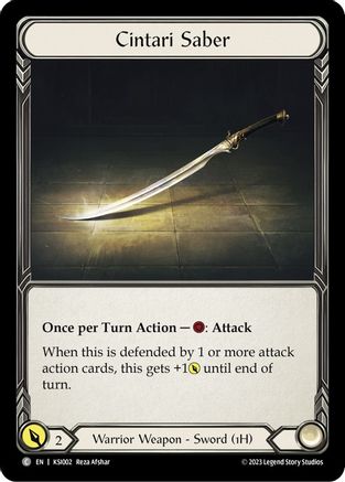 Image of Cintari Saber [KSI002] (Heavy Hitters Kassai Blitz Deck)