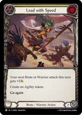 Image of Lead with Speed (Yellow) [KSI022] (Heavy Hitters Kassai Blitz Deck)