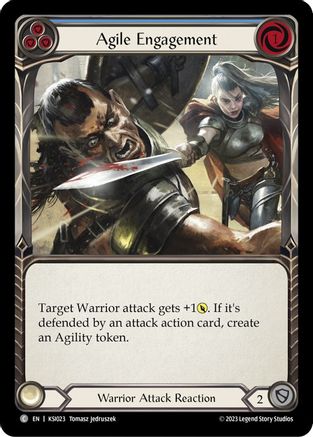 Image of Agile Engagement (Blue) [KSI023] (Heavy Hitters Kassai Blitz Deck)