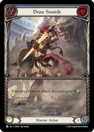 Image of Draw Swords (Blue) [KSI025] (Heavy Hitters Kassai Blitz Deck)
