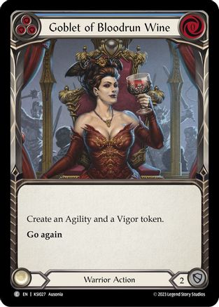 Image of Goblet of Bloodrun Wine (Blue) [KSI027] (Heavy Hitters Kassai Blitz Deck)