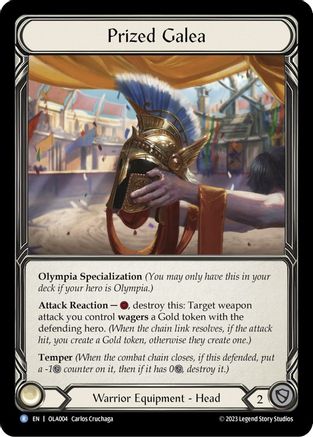 Image of Prized Galea [OLA004] (Heavy Hitters Olympia Blitz Deck)