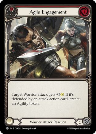 Image of Agile Engagement (Red) [OLA012] (Heavy Hitters Olympia Blitz Deck)