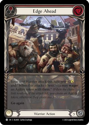 Image of Edge Ahead (Red) [OLA015] (Heavy Hitters Olympia Blitz Deck)