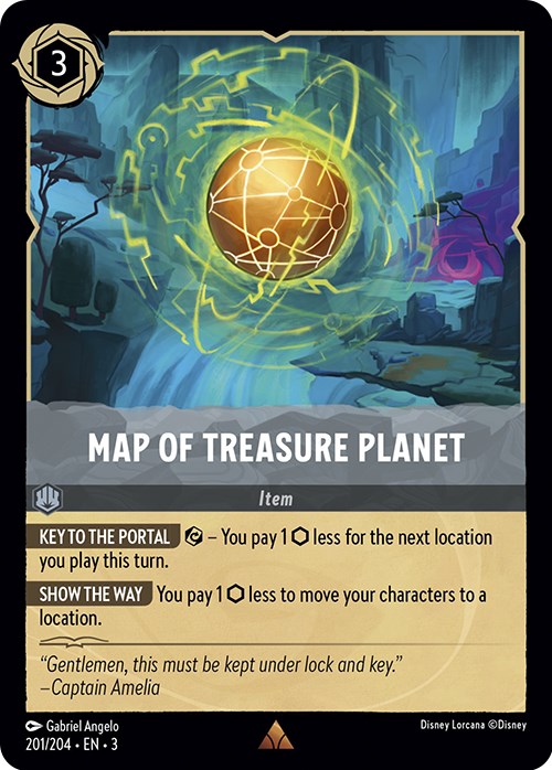Image of Map of Treasure Planet (201/204) [Into the Inklands]
