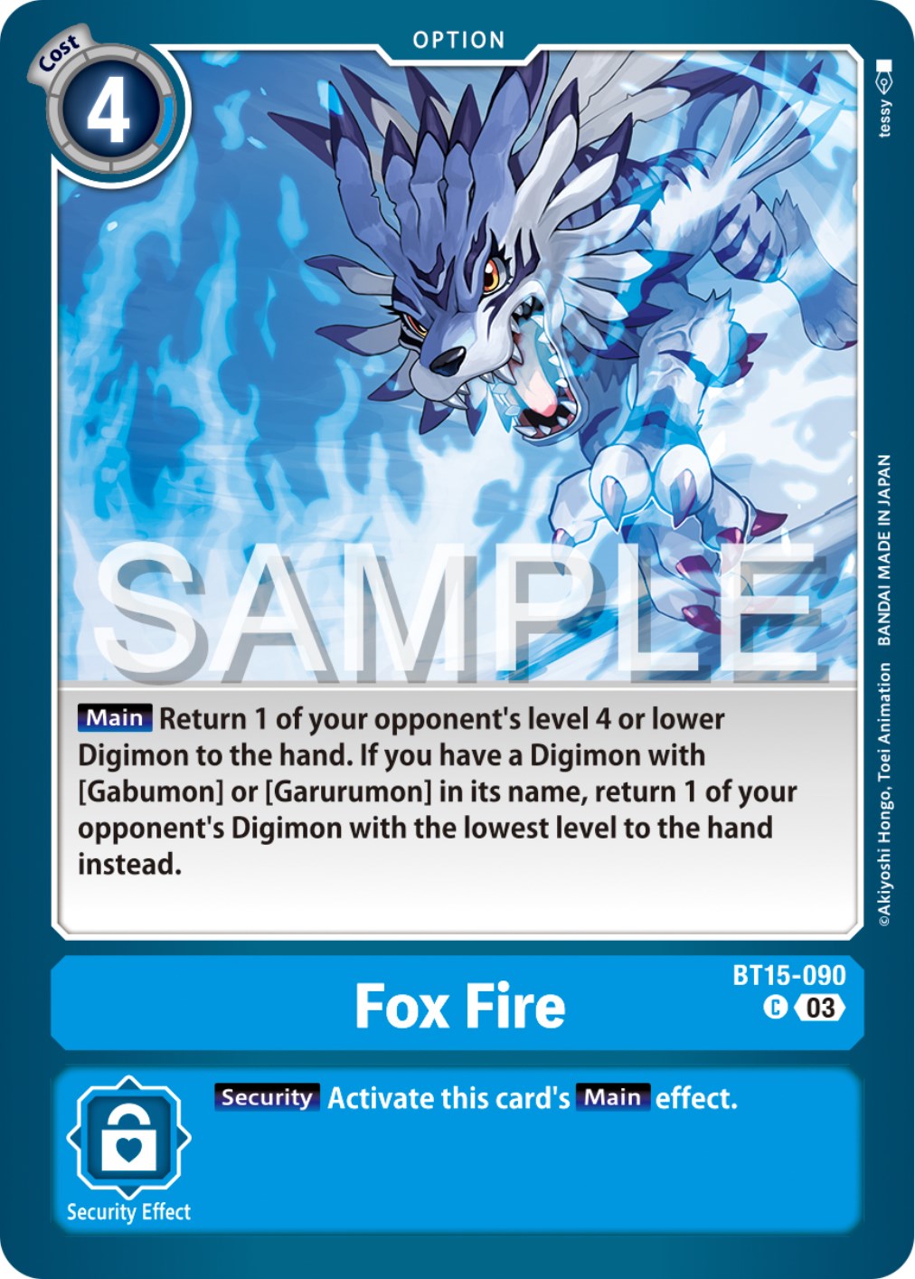 Image of Fox Fire [BT15-090] [Exceed Apocalypse]