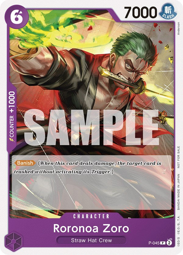 Image of Roronoa Zoro (OP-06 Pre-Release Tournament) [Participant] [One Piece Promotion Cards]