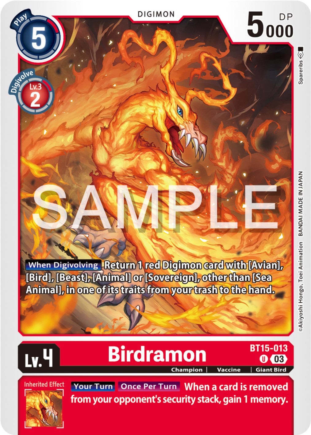Image of Birdramon [BT15-013] [Exceed Apocalypse]